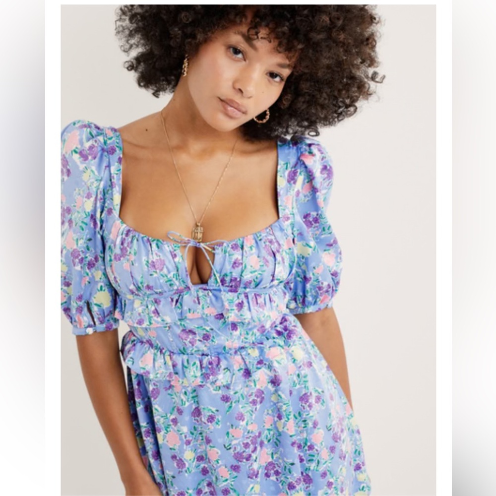 Floral Puff Sleeve Dress